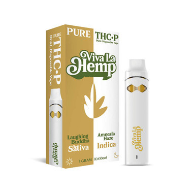 Viva La Hemp THCP Dual Disposable 1G Laughing Buddha-Sativa Amnesia Haze-Indica