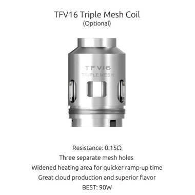 SMOK TFV16 Triple Mesh Replacement Coils - 3PK
