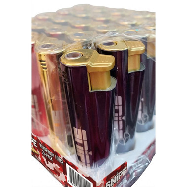 Snipe Pocket Torch Lighters - 25PK