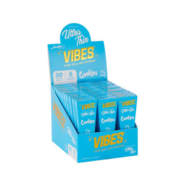 VIBES X COOKIES 1-1/4 CONES 1PK-6CT ULTRA THIN