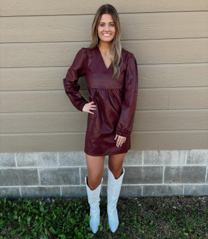 Whitley Wine Dress