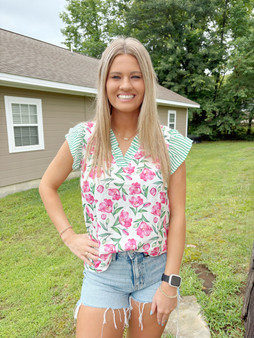 Frances Floral Top 