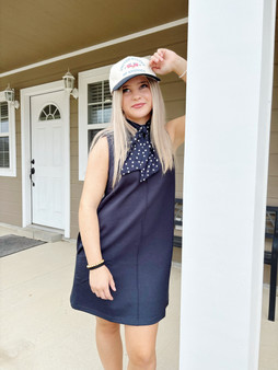 Nancy Navy Dress