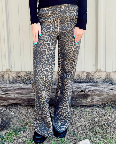 layla leopard jeans