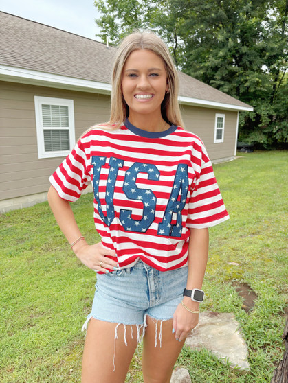 USA Striped Top