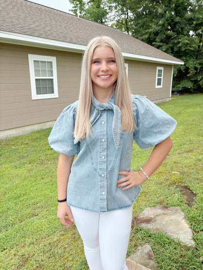 Delilah Denim Top