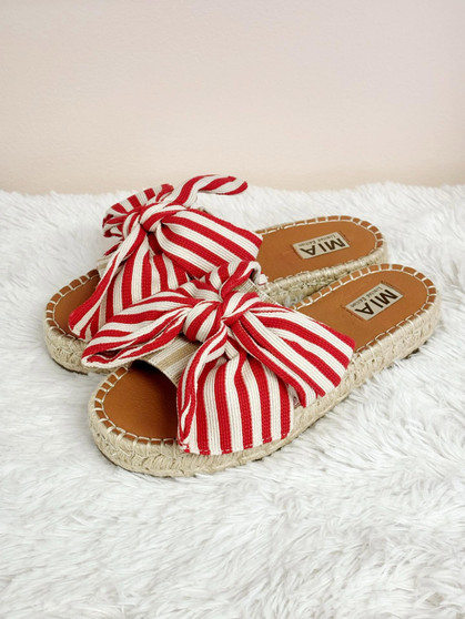 Red Bow Sandal