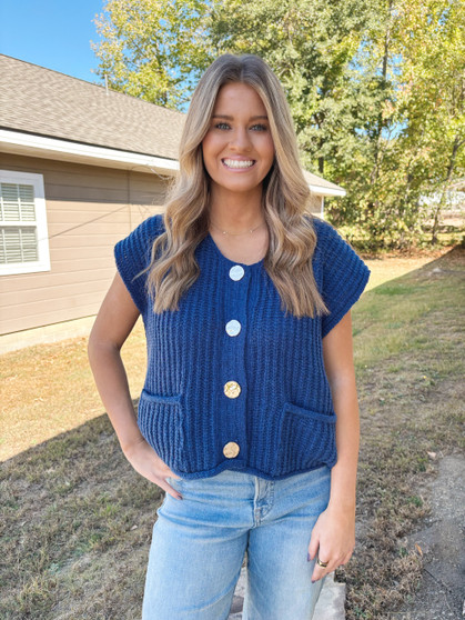 Bella Button Sweater