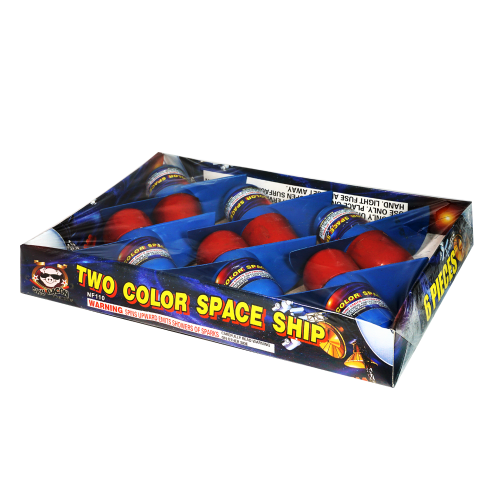 Two Color Space Ship (6-Pack) (Sky Bacon)