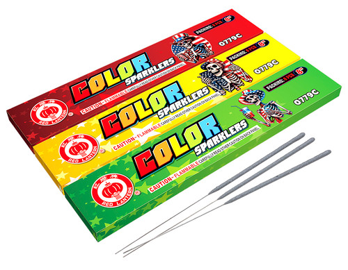 8"  Colored Sparkler (1 Box)