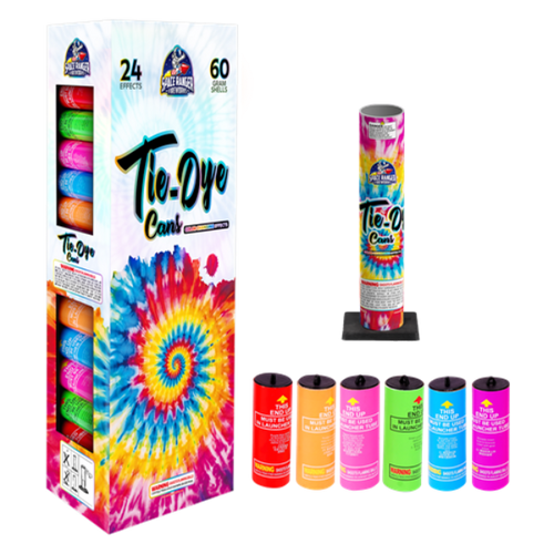Tie-Dye Cans (5inch)(24Pk)