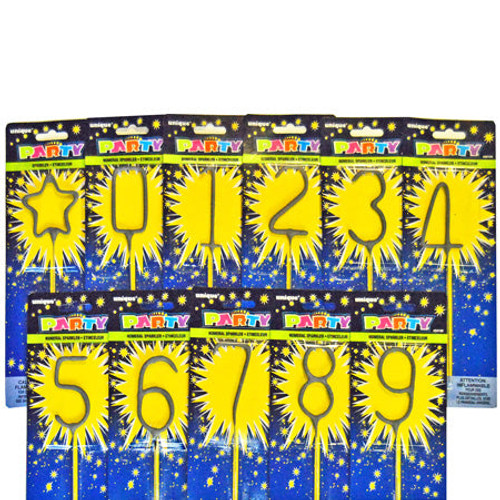 Number Shaped Sparklers