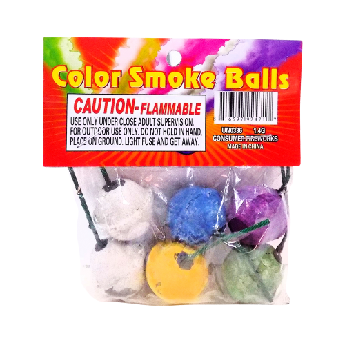 Color Smoke Balls Clay (6 Pack)