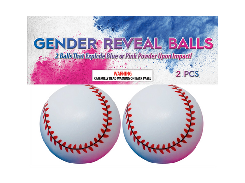 GENDER REVEAL BASEBALLS