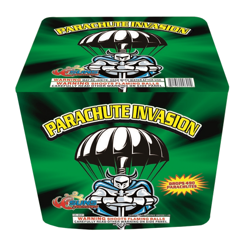 PARACHUTE INVASION 49 SHOT 490 PARACHUTES SUNS
