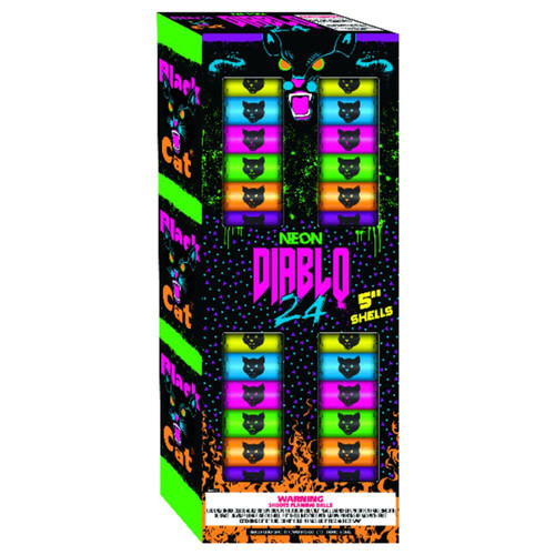 Neon Diablo 5" Canister 24 Pack