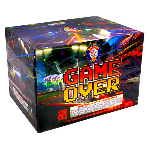 Game Over Firework Cake