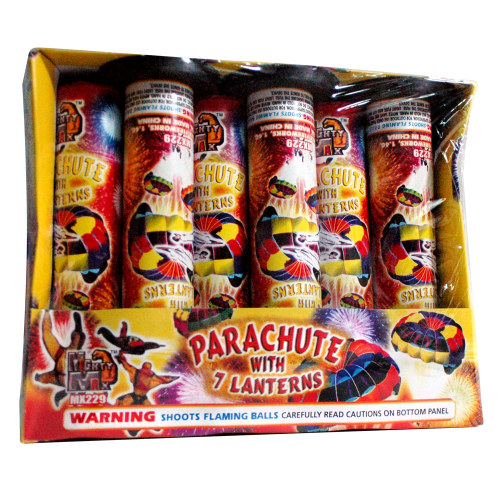 Parachute with 7 Lanterns Firework