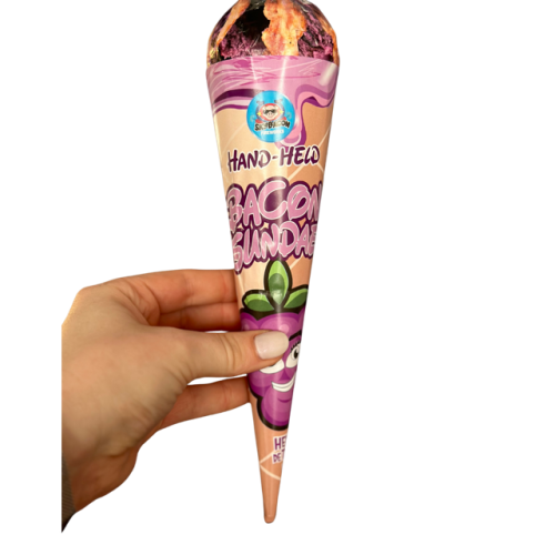 Hand-Held Bacon Sundae (Grape)