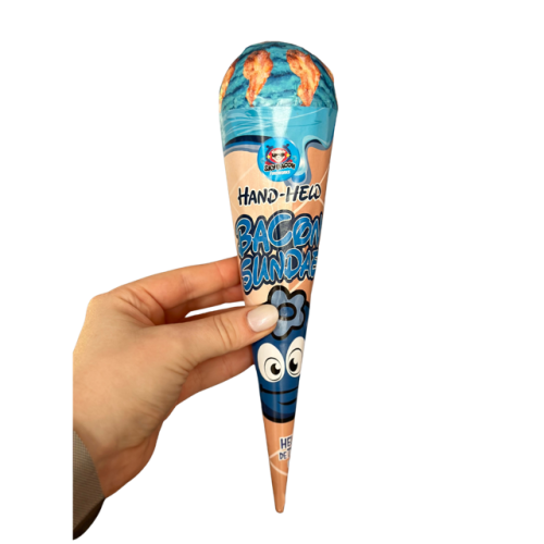 Hand-Held Bacon Sundae (Blue Berry)