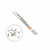 CONFETTI CANNON 30"(White and Silver)