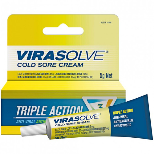Virasolve Cold Sore Cream 5g online at Blooms The Chemist