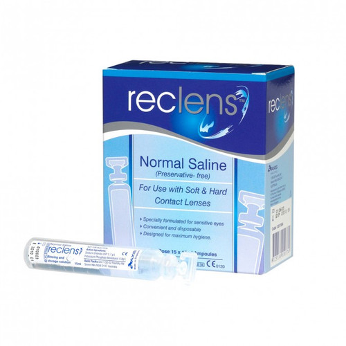 Reclens Normal Saline Eye & Wound Wash 15ml - 15 Pack by Blooms The Chemist
