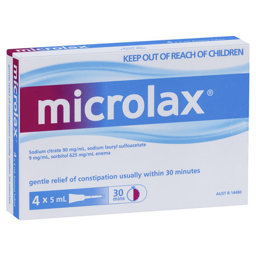 Microlax Enemas in Australia at Blooms the Chemist