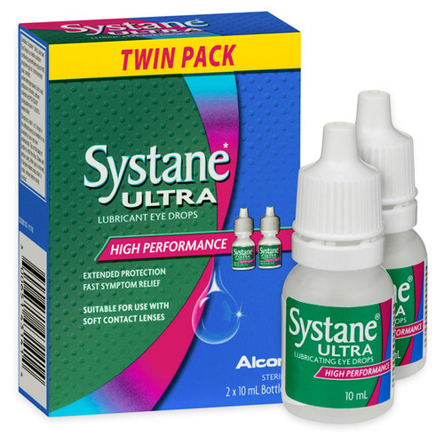 Systane Ultra Lubricating Eye Drops 10ml - Twin Pack Blooms The Chemist