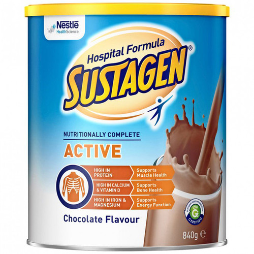Sustagen Hospital Formula Active Chocolate 840g by Blooms The Chemist