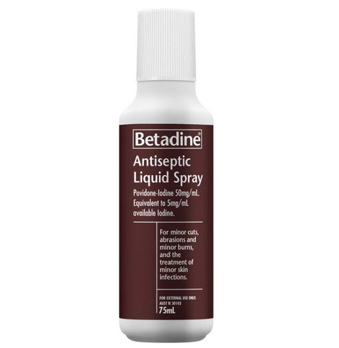 Betadine Antiseptic Liquid Spray online at Blooms The Chemist