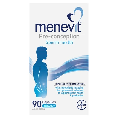 Menevit 90 capsules in Australia at Blooms The Chemist