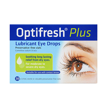 Optifresh Plus Unit Dose Eye Drops 1% 0.4ml - 30 Pack Blooms The Chemist
