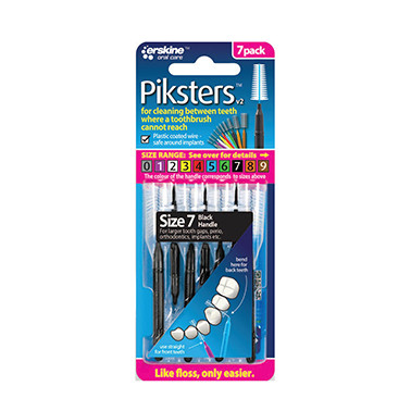 Piksters Interdental Brush Size 7 Black 7 Pack at Blooms The Chemist