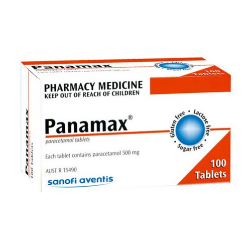 Panamax Paracetamol 500gs - 100 Tablets