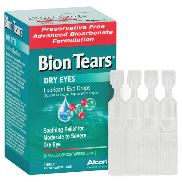 Bion Tears Lubricant Eye Drops 0.4ml - 28 Pack