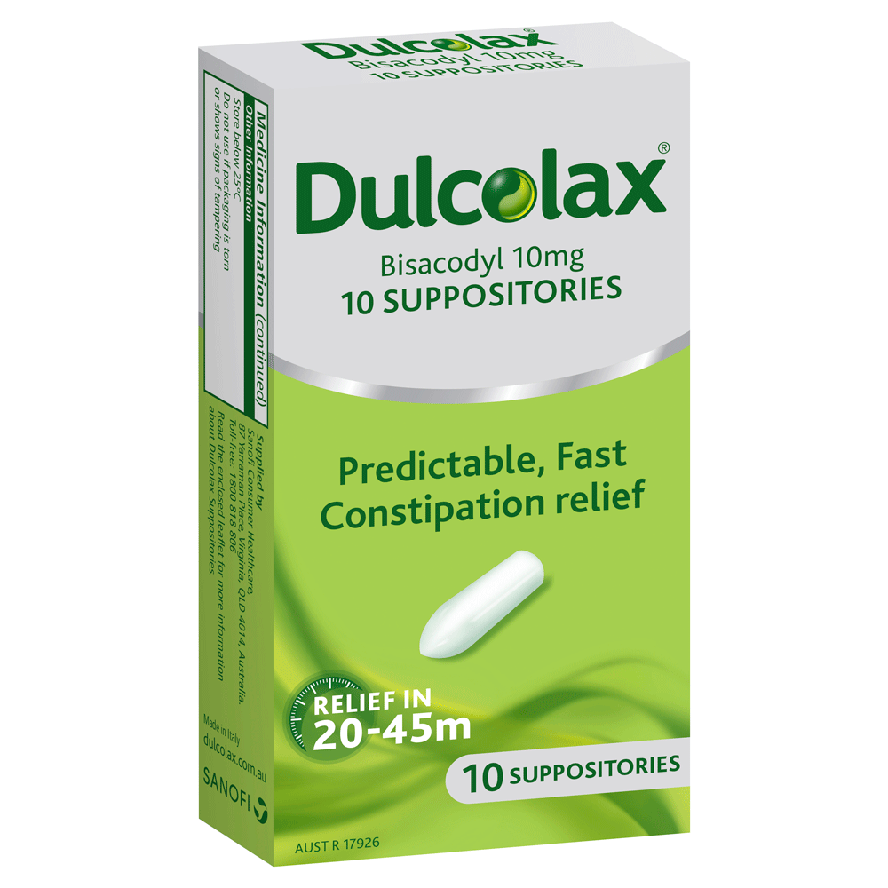 Dulcolax Suppositories Adult 10mg- 10 Pack