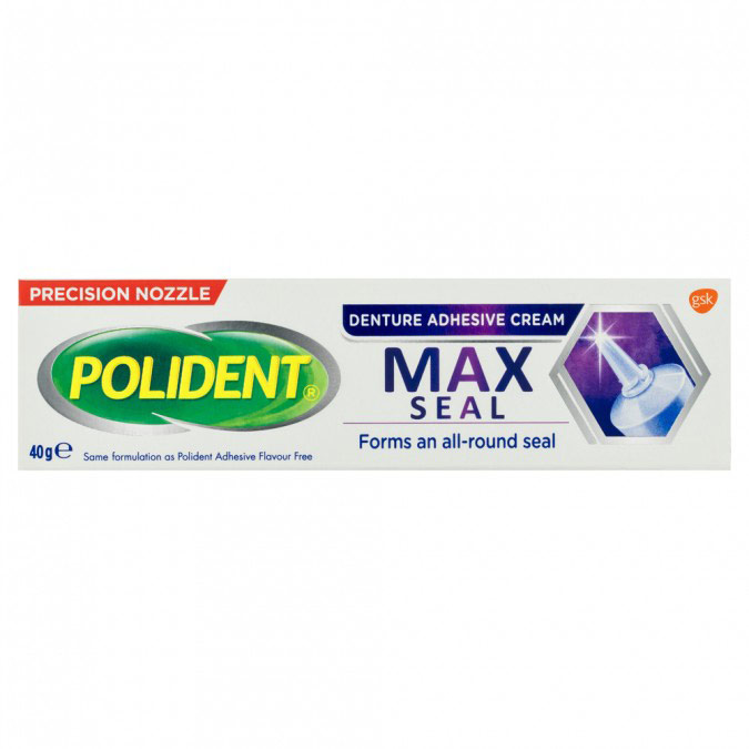 Polident Max Seal Denture Adhesive Cream 40g