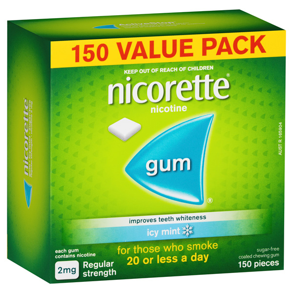 Nicorette Gum 2mg Icy Mint 2mg - 150 Pieces