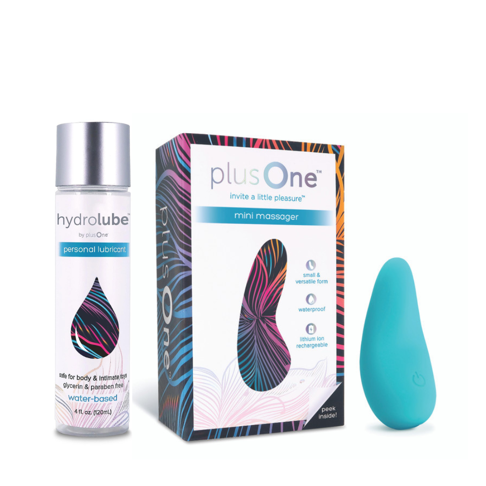 plusOne Mini Massager & Lubricant