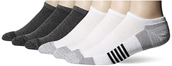 Amazon Essentials Mens Performance Cotton Cushioned Athletic No-Show Socks