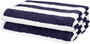 Cabana Stripe Beach Towel - 2-Pack, Navy Blue