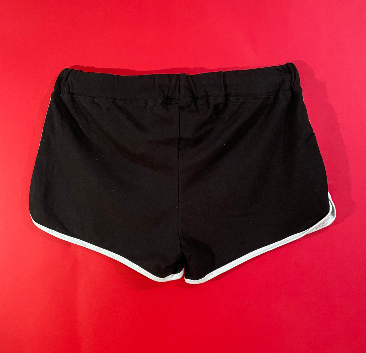 Black shorts hot sale with white trim