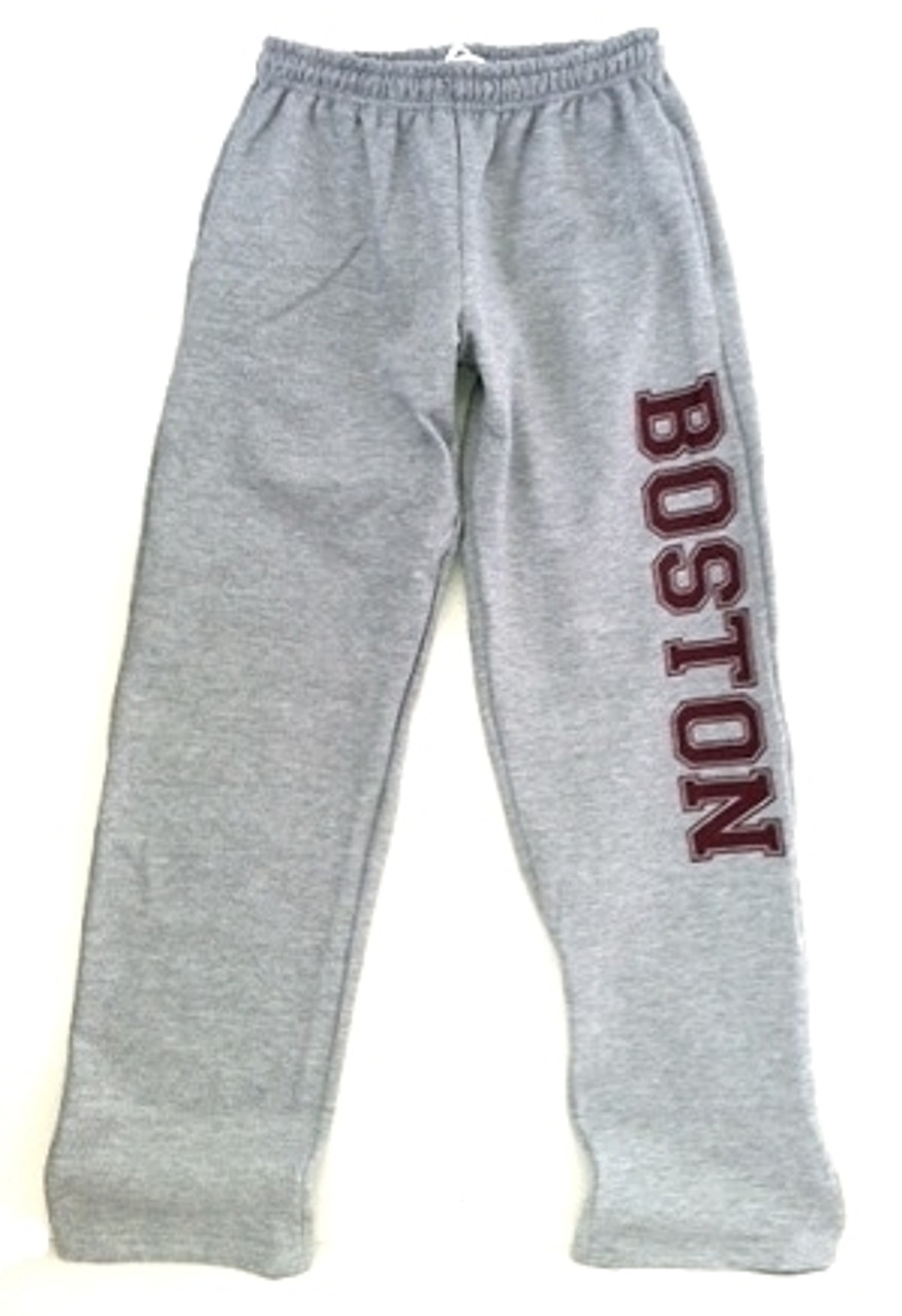 Boston Sweatpants in Gray with Pockets and Open Leg