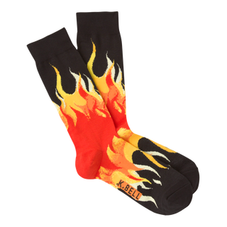 Fire Socks for Men by K. Bell