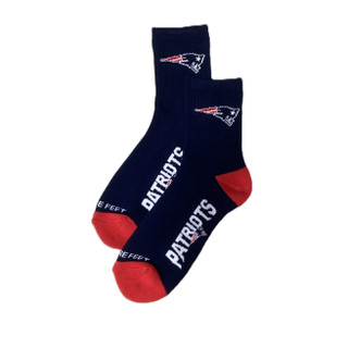 New England Patriots Socks #501 in Navy and Red
