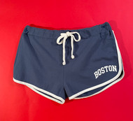 Boston short shorts in blue with logo - front