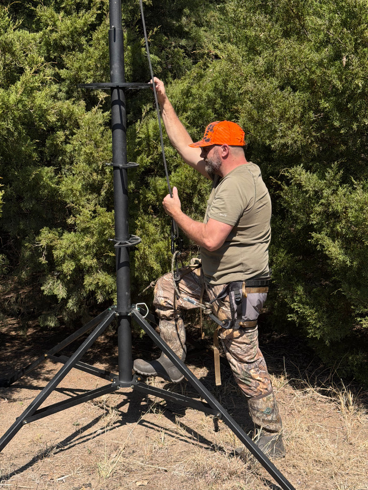 Pro View Tower Stand For Bow & Rifle Saddle Hunting