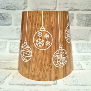 Xmas Baubles Wood-Look