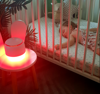 sleepy baby nursery light